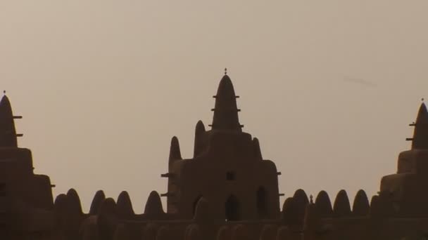 Moskee op Djenne, Mali — Stockvideo