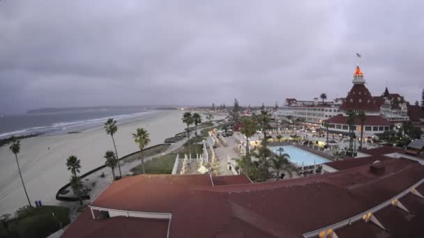 Das historische Hotel del coronado — Stockvideo