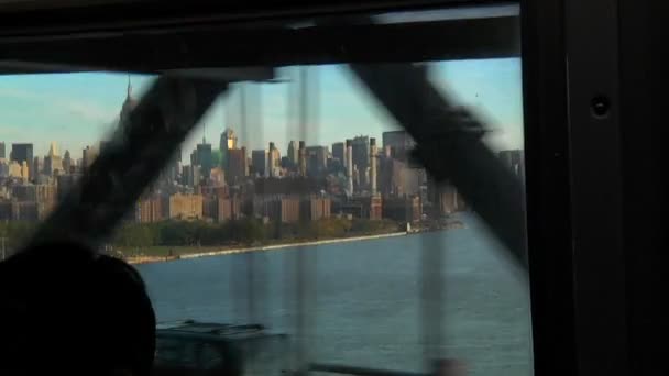 Вид на горизонт Нью-Йорка — стокове відео