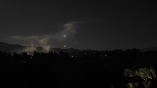 Fogos de artifício em Ojai, Califórnia — Vídeo de Stock