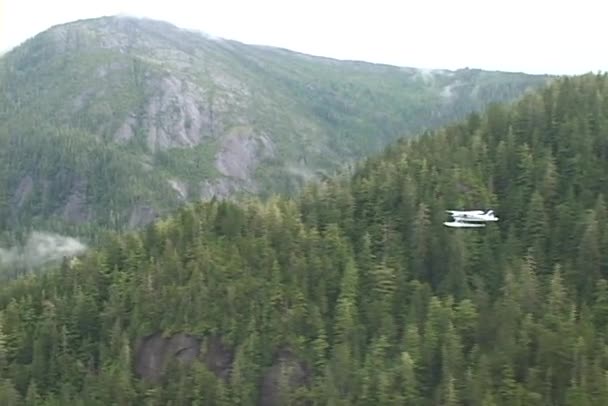 Avión volando sobre Alaska — Vídeos de Stock