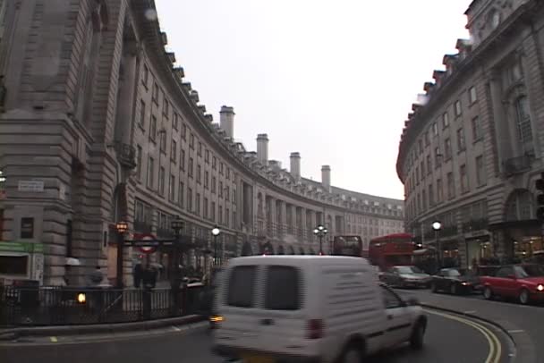 Londres tráfego ocupado — Vídeo de Stock