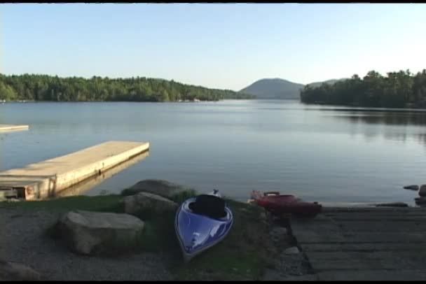Güzel göl Acadia Milli Parkı'nda — Stok video