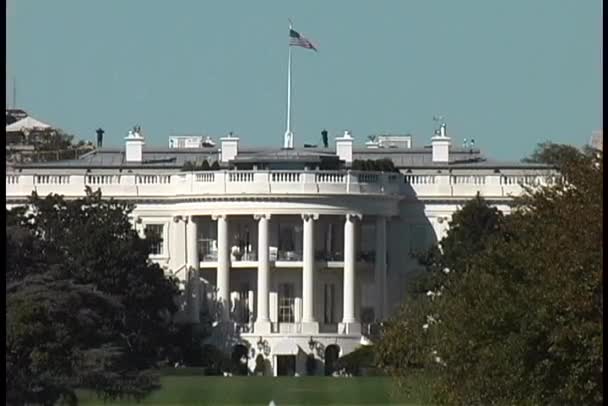 Casa Branca em Washington DC — Vídeo de Stock