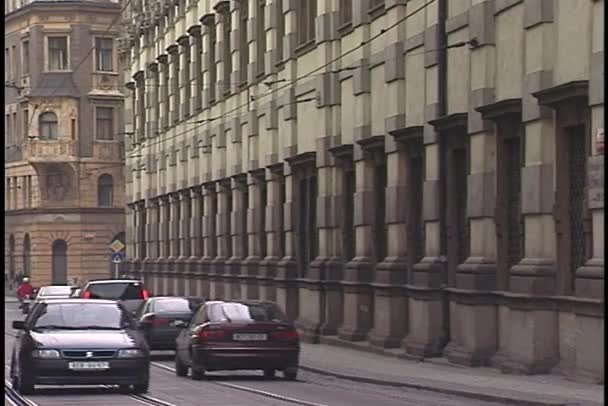 Straße in Moskau, Russland — Stockvideo