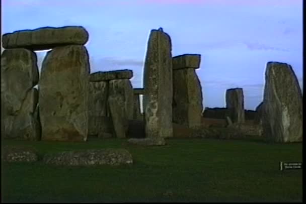 Asombroso monumento de Stonehenge — Vídeo de stock