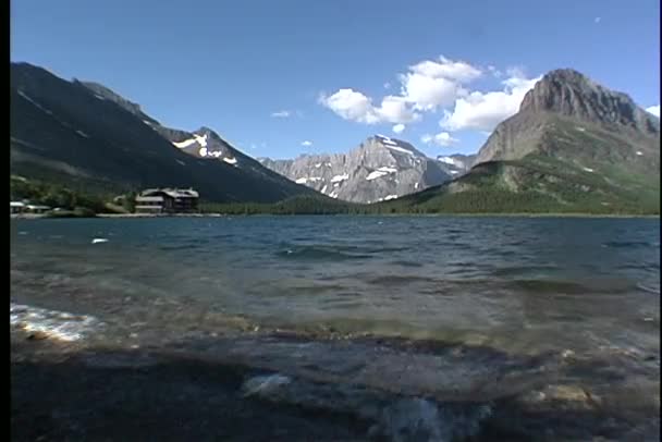 Glaciärnationalpark i montana — Stockvideo