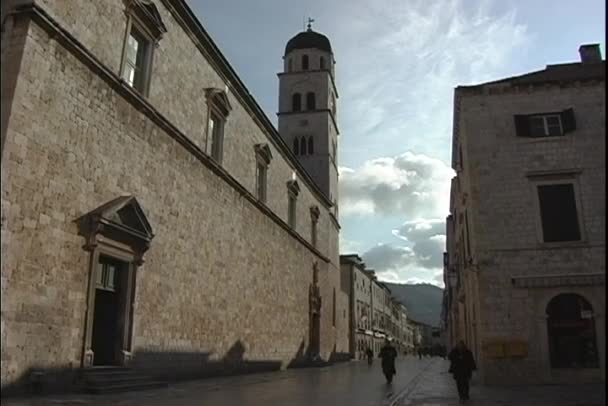 Kerk in dubrovnik, Kroatië — Stockvideo