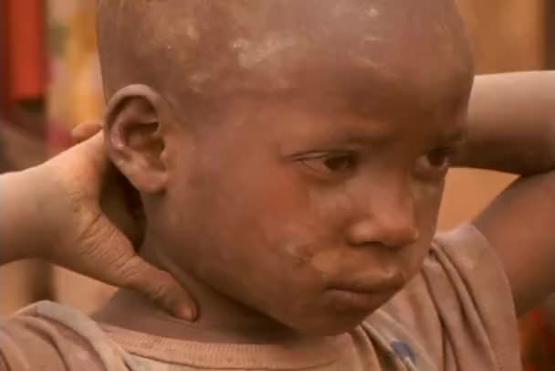 東 Afric のマサイの部族の人々 — ストック動画