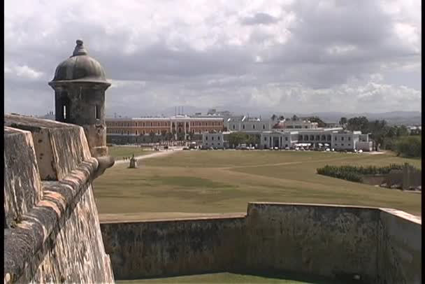 Festung Castillo San Felipe del Moro — Stockvideo