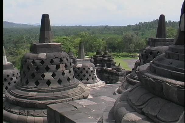 Antigos templos hindus — Vídeo de Stock