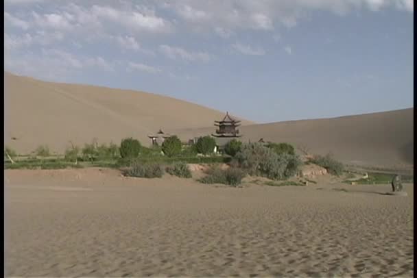 Desert in Dunhuang, China — Stock Video
