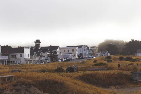 Fogy town of Mendocino in Northern California — Stock Photo, Image