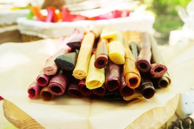 Ulusal Gürcü tatlı yemek hamur rulo