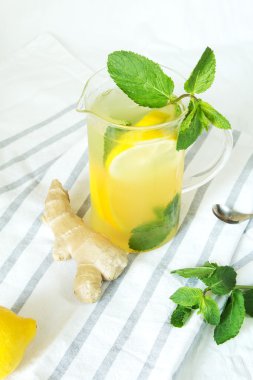 zencefil ve nane ile limonata