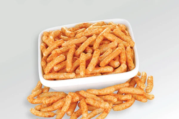 Crujiente Crujiente Salado Trigo Fideos Fideos Palo Sev Frito Picante — Foto de Stock