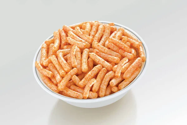 Crispy Crunchy Salty Wheat Fryums Noodle Fried Spicy Snack Food — 스톡 사진