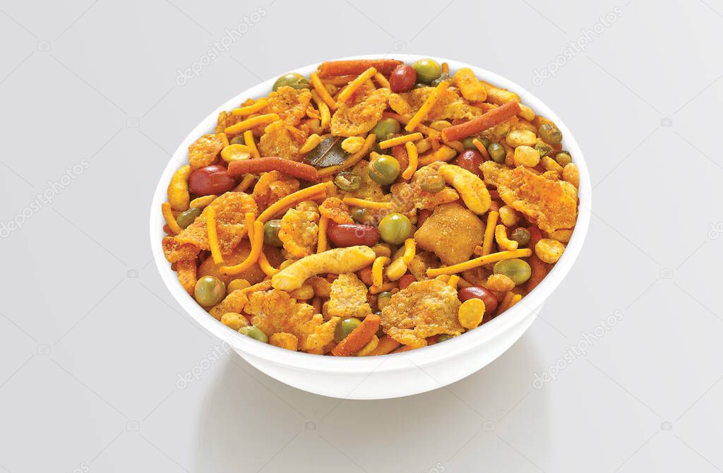Nimco, Delicious and crunchy Mix Nimko, Mix chavanu, Food Mixture, Navratna Mix, chiwda, Chevdo, Bhel Puri Snack, fried and Spicy Food, Namkeen.