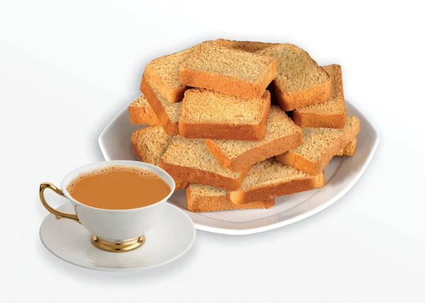 Rusk Crocante Brinde Para Uma Vida Saudável — Fotografia de Stock