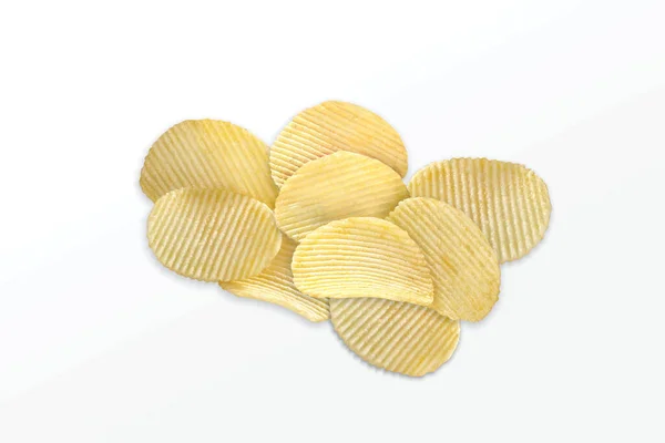 Patatine Fritte Patatine Fritte Piccanti Salate Patate Affettate Wafer Salati — Foto Stock