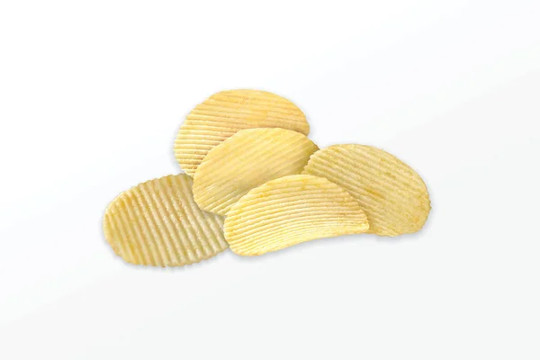 Potatischips Fried Spicy Och Salt Chips Skivad Potatis Saltade Wafer — Stockfoto