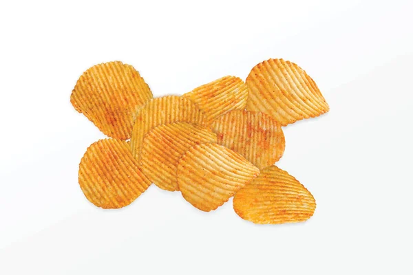 Potatischips Fried Spicy Och Salt Chips Skivad Potatis Saltade Wafer — Stockfoto