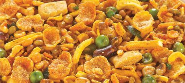 Nimco, Lezzetli ve Çıtır Karışık Nimko, Karışık Chavanu, Yiyecek Karışımı, Navratna Mix, Chiwda, Chevdo, Bhel Puri Snack, Kızarmış ve Baharatlı Yemekler, Namkeen.