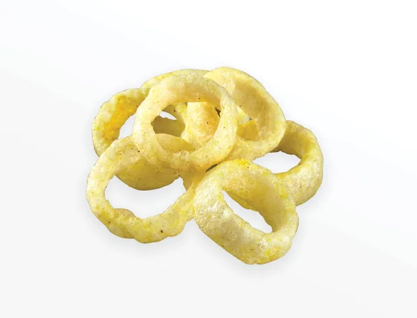 Crispy Crunchy Salty Wheat Corn Rings Cereal Rings Mini Ring — Stok Foto