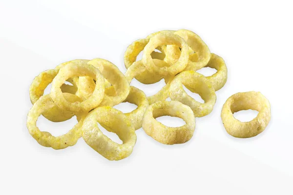 Crispy Crunchy Salty Wheat Corn Rings Cereal Rings Mini Ring — 스톡 사진