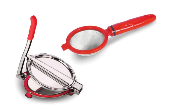 Tea Strainer Chapati Roti Puri Khakra Maker Kitchenware — 스톡 사진