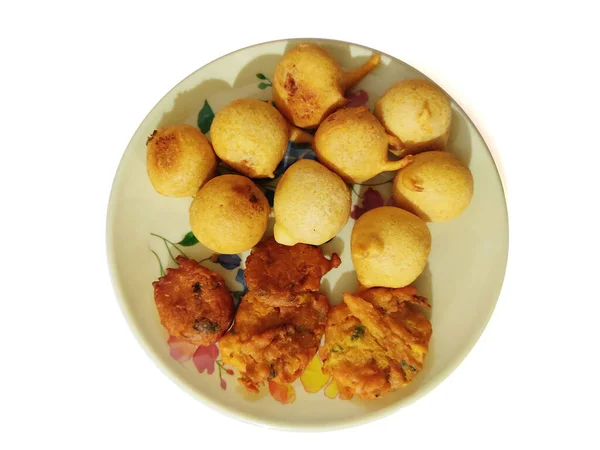Indian Favourite Street Fried Food Pakora Also Know Pakoda Bhajiya — Stock Photo, Image
