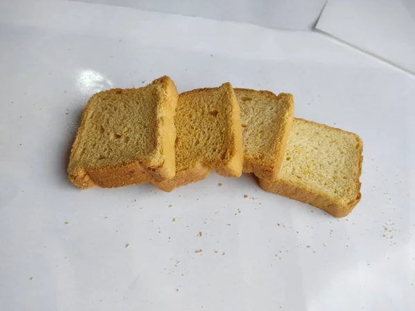 Rusk Croquant Pain Grillé Pour Une Vie Saine — Photo