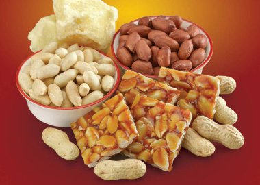 Chikki, Hint geleneksel ve popüler tatlısı, fıstık ve jaggery, Til Chiki, Peanuts Chikki.