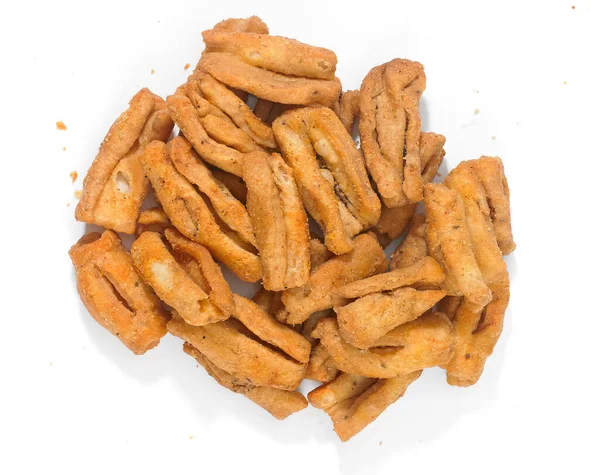Indian Namkeen Kareli Salted Fenugreek Crackers Sådan Härlig Stekt Indisk — Stockfoto