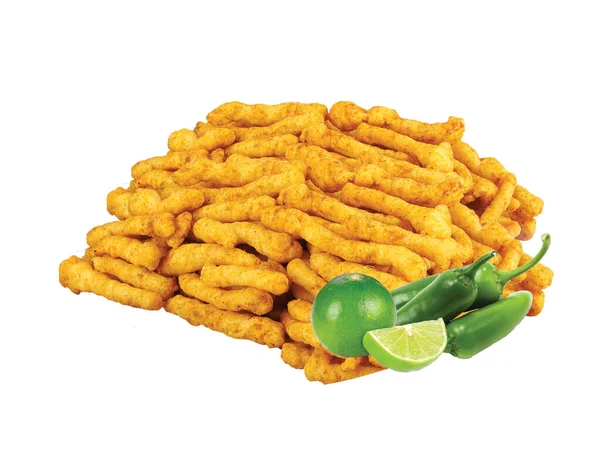 Snacks Sticks Corn Crujiente Kurkure Namkeen Fryums — Foto de Stock