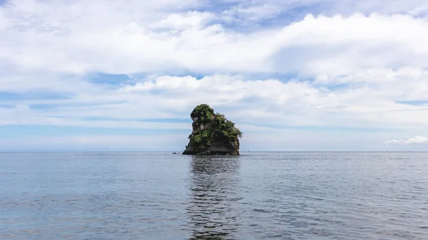 Mer Plage Ciel Bleu Paysage Tropical Pacifique Colombien Tumaco Nario — Photo