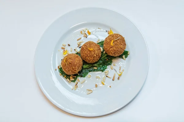 Round fried meatballs — Stock Photo, Image