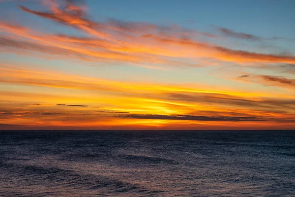 Sunsent Sobre Água Praia Coxos Ericeira Faz Parte Reserva Mundial — Fotografia de Stock