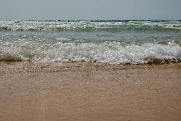 Ocean Waves Breaking Beach Royalty Free Stock Images