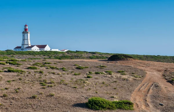 Lighthouse Cabo Espichel Sesimbra Portugal — Stock fotografie