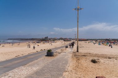 Penis, Portekiz. 14 Ağustos 2021. Peniche Portekiz 'deki Baleal plajı..