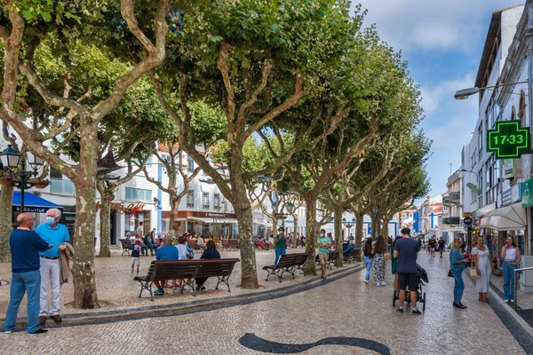 Mafra Portugal Agosto 2021 Vista Del Pueblo Ericeira Portugal — Foto de Stock