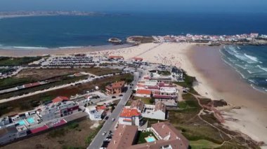 Penis, Portekiz. 14 Ağustos 2021. Peniche Portekiz 'deki Baleal plajı..