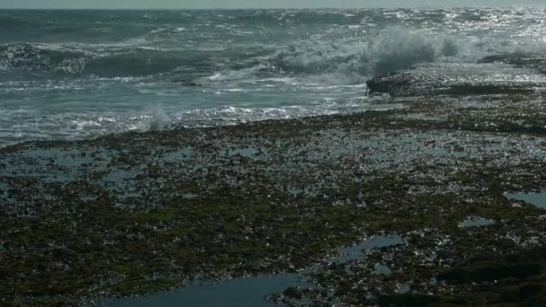 Σχηματισμός Βράχου Στον Ωκεανό — Αρχείο Βίντεο