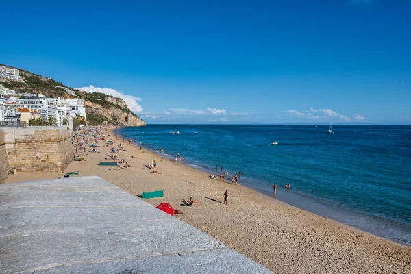 Sesimbra Portugália Szeptember 2021 Kilátás Sesimbra Falu Portugáliában — Stock Fotó