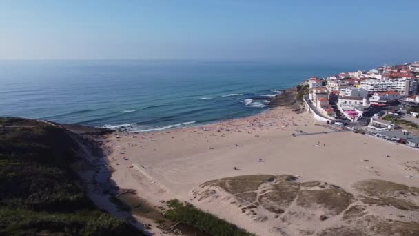 Vista Playa Macas Sintra Portugal — Vídeos de Stock