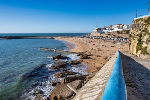 Pohled Pláž Pescadores Vesnici Ericeira Portugalsku — Stock fotografie