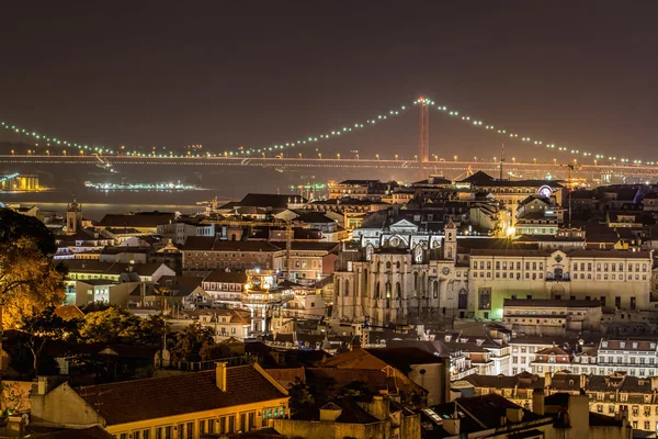 Lisboa à noite — Fotografia de Stock