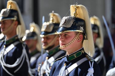 Lizbon, Portekiz. 5 Ekim 2025 'te Lizbon' daki Paco do Concelho 'daki Implantacao da Republica' nın 115. yıldönümü anısına düzenlenen törenin görüntüsü. 