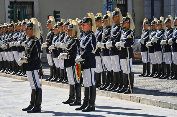 Лиссабон, Португалия. 5 октября 2025. просмотр церемонии, посвященной 115-летию Имплантата Республики в Пако-ду-Конселу в Лиссабоне. 